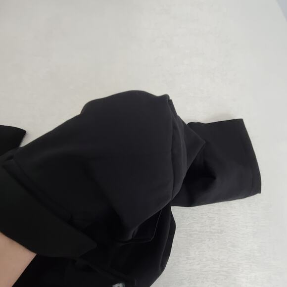 Belluci ladies cropped blazer/jacket Black Sz XL Acubi Preppy chic office siren - Picture 8 of 10